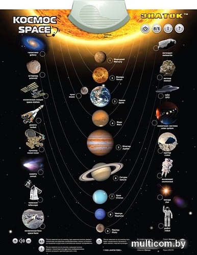Интерактивная игрушка Знаток Космос 70100