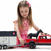 Bruder RAM 2500 Power Wagon with horse trailer and horse 02501