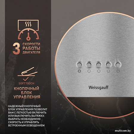 Кухонная вытяжка Weissgauff Box 40 PB Inox