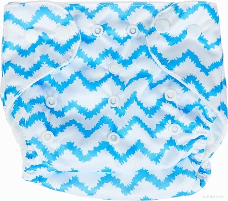 Многоразовый подгузник Крошка Я Зигзаги 10553006 (голубой)