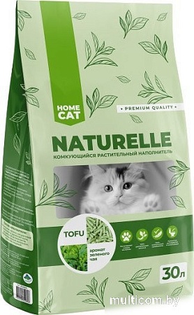 Наполнитель для туалета Homecat Naturelle Зеленый чай (30 л)