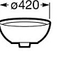 Умывальник Roca Bol 42x42 (327876000)