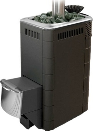 Банная печь Термофор Гейзер XXL 2017 Inox ДН ЗК (антрацит)