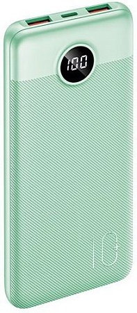 Внешний аккумулятор TFN Razer LCD 10 PD 10000mAh (мятный)