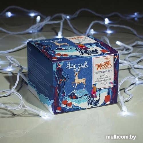 Гирлянда Luazon Нить 50 LED 5м (белый) 3556772