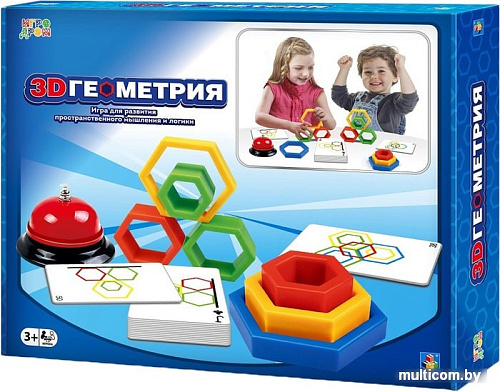 Настольная игра 1toy Игродром 3D Геометрия