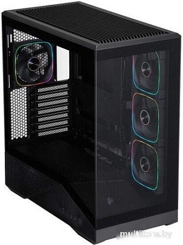 Корпус 1stPlayer GM7 ARGB GM7-BK-3FN7R-1FN7 (черный)