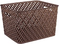 Корзина Альтернатива Плетенка М3490 (коричневый)