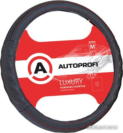 Оплетка на руль Autoprofi AP-1070 BK/BK (M) (черный)