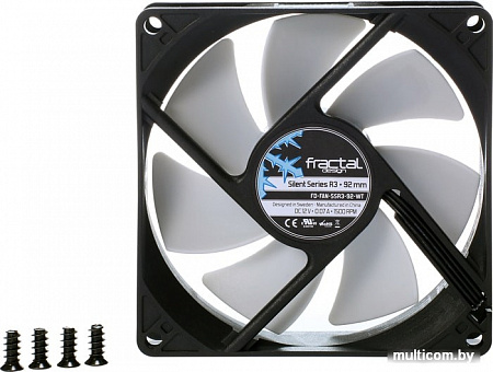 Вентилятор для корпуса Fractal Design Silent R3 92мм FD-FAN-SSR3-92-WT