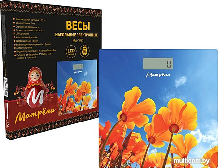 Напольные весы Матрена МА-090 (лютики)