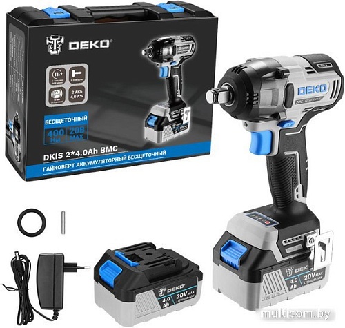Гайковерт Deko DKIS20 063-4432 (с 1-им АКБ, кейс)