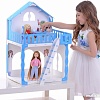 Кукольный домик Krasatoys Дом Марина с мебелью 000266 (белый/голубой)