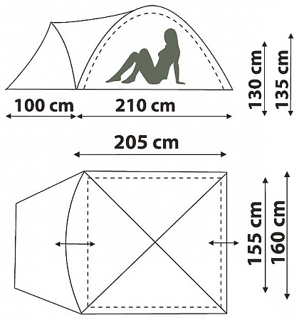 Палатка Canadian Camper KARIBU 2