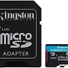 Карта памяти Kingston Canvas Go! Plus microSDXC 64GB (с адаптером)