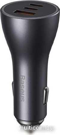 Автомобильное зарядное Baseus Golden Contactor Pro Triple Fast Charger Car Charger 65W CGJP010013 (темно-серый)