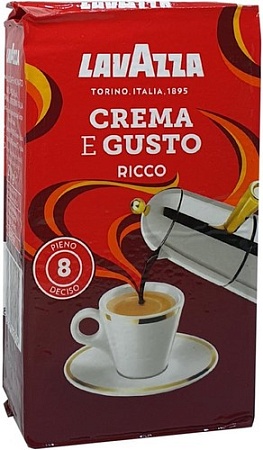 Кофе Lavazza Crema e Gusto Ricco молотый 250г