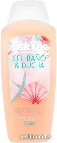 Косметика по уходу за телом Agrado Гель для душа Bath & Shower Gel Mediterranean 750 мл