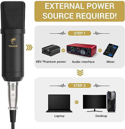 Проводной микрофон Tonor TC20