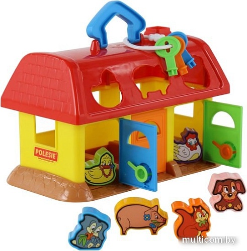 Сортер Полесье Домик для зверей (в коробке)