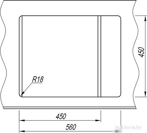 Кухонная мойка ARFEKA Alexia 58 (графитовый)
