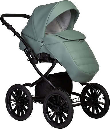 Универсальная коляска Indigo Mio ECO Plus 14" (2 в 1, 03/шалфей кожа)