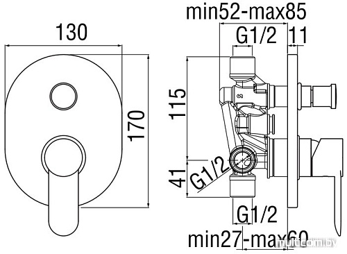 Смеситель Nobili Sand SA99100CR
