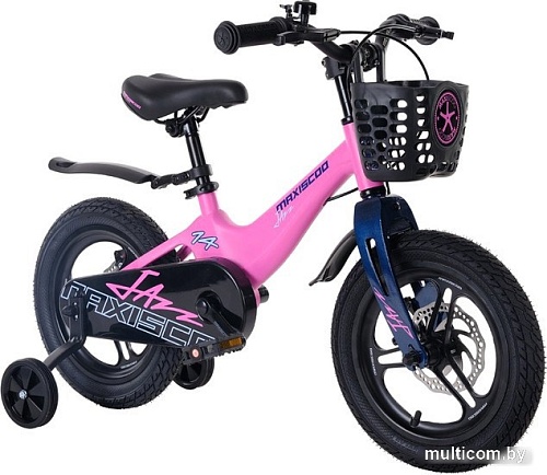 Детский велосипед Maxiscoo Jazz Pro 14 2024 (розовый матовый)
