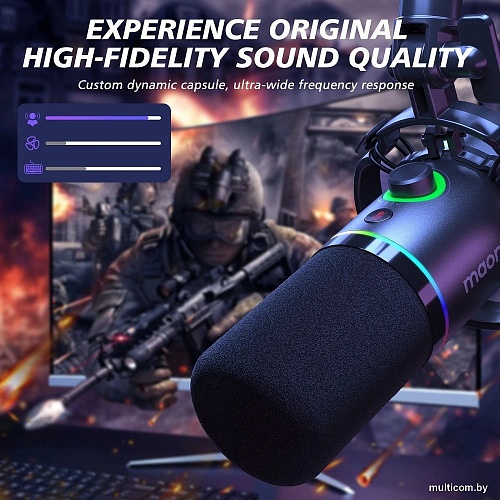 Проводной микрофон Maono PD200XS (черный)