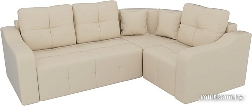 Угловой диван Mebelico Кембридж угловой 108829 (правый, экокожа, бежевый)