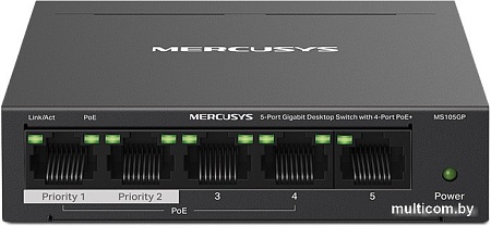 Неуправляемый коммутатор Mercusys MS105GP