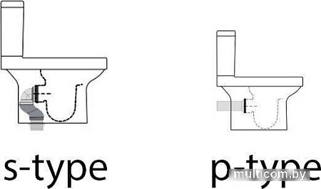 Унитаз CeraStyle Noura WC00403SH00