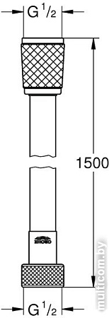 Душевой шланг Grohe Relexaflex 28151L01 (белый)