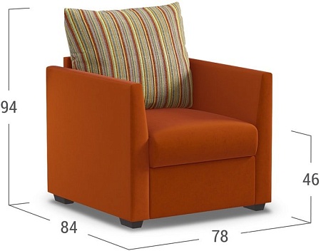 Кресло Moon Trade Дубай 030 002008 (оранжевый)