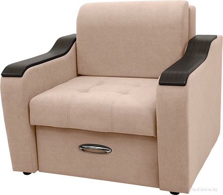 Кресло Сириус Лидер-3 ППУ 105x110 (Eva 33 велюр светло-коричневый)