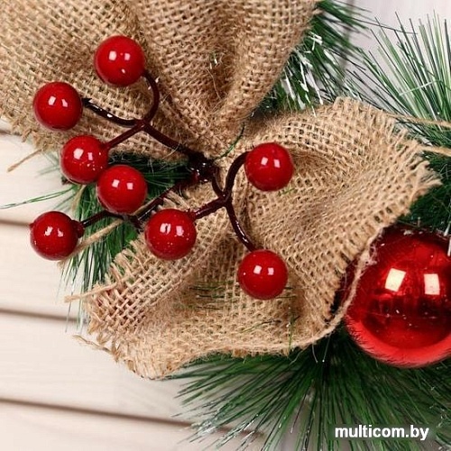 Рождественский венок Зимнее волшебство Кантри стиль d-30 см 5036608