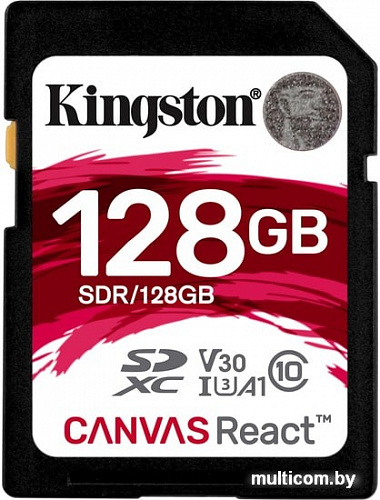 Карта памяти Kingston Canvas React SDR/128GB SDXC 128GB