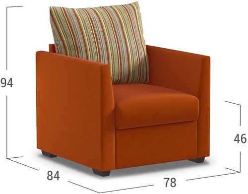 Кресло Moon Trade Дубай 030 002008 (оранжевый)