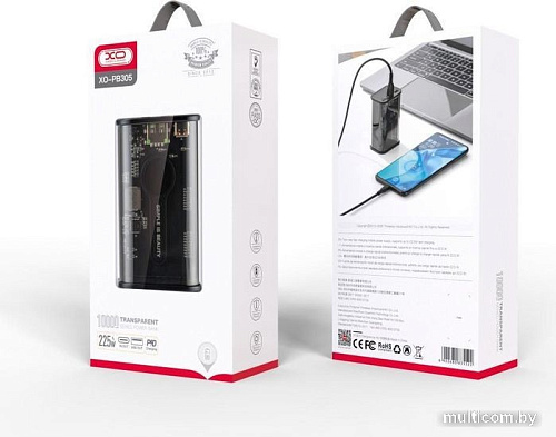 Внешний аккумулятор XO PB306 10000mAh Lightning (черный)