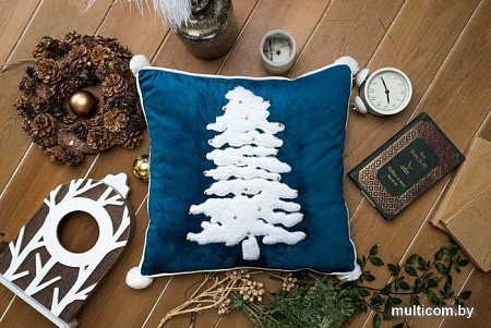 Чехол на подушку Arya Tree 45x45 (синий)