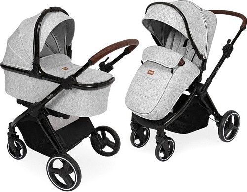 Универсальная коляска Nuovita Edel (2 в 1, дымчато-белый)