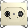 Розетка телевизионная Schneider Electric Glossa GSL000294 (бежевый)