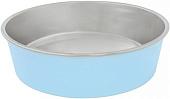 Миска Duvo Plus Металлическая 450 мл (голубой)