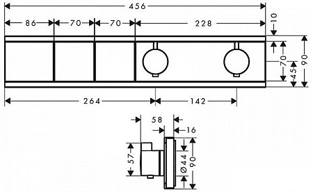 Смеситель Hansgrohe RainSelect 15380000 (хром)