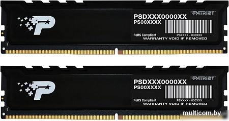 Оперативная память Patriot Signature Premium Line 2x8ГБ DDR5 4800 МГц PSP516G4800KH1