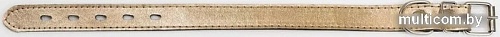 Ошейник Дарэленд простроченный 2х-слойный 25 мм 29-39 см (золотистый)