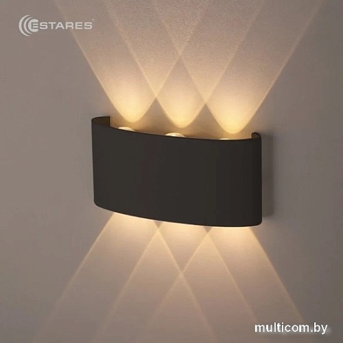 Бра Estares Linza Six 6W R-170-WW-BLACK-220-IP54