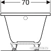Ванна Geberit Renova 160x75