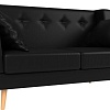 Диван Mebelico Брайтон 2 (экокожа, черный)