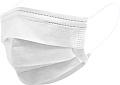 Геспертех Маска трехслойная одноразовая с фиксатором (100 шт, белый)